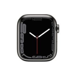 Apple Watch () 2021 GPS + Cellular 41 - Stainless steel Graphite - No band No band