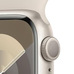 Apple Watch Series 9 (2023) GPS 45 mm - Aluminium Starlight - Sport band Starlight