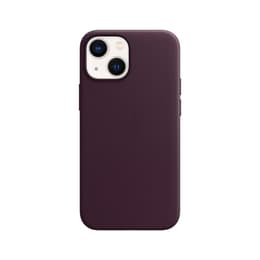 Apple Leather case iPhone 13 Mini - Magsafe - Leather Dark Red