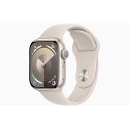 Apple Watch Series 9 (2023) GPS 41 mm - Aluminium Starlight - Sport band Starlight
