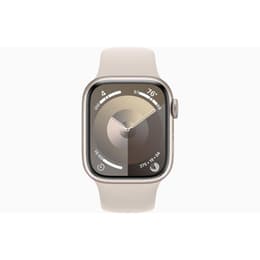 Apple Watch Series 9 (2023) GPS 41 mm - Aluminium Starlight - Sport band Starlight
