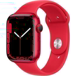 Apple Watch Series 7 (2021) GPS 45 mm - Aluminium Red - Sport band Red