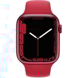 Apple Watch Series 7 (2021) GPS 45 mm - Aluminium Red - Sport band Red