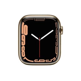 Apple Watch () 2021 GPS + Cellular 41 - Stainless steel Gold - No band No band