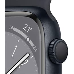 Apple Watch Series 8 (2022) GPS 45 mm - Aluminium Midnight - Sport band Black