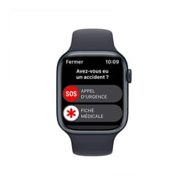 Apple Watch Series 8 (2022) GPS 45 mm - Aluminium Midnight - Sport band Black