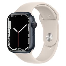 Apple Watch (7th gen) 2021 GPS + Cellular 45 - Aluminium Midnight - Sport band Starlight