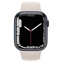 Apple Watch (7th gen) 2021 GPS + Cellular 45 - Aluminium Midnight - Sport band Starlight