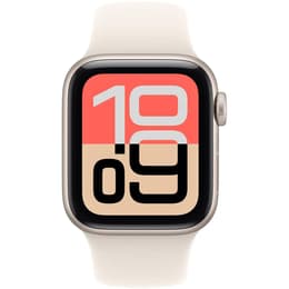 Apple Watch (2025) GPS 40 mm - Aluminium Starlight - Sport band White