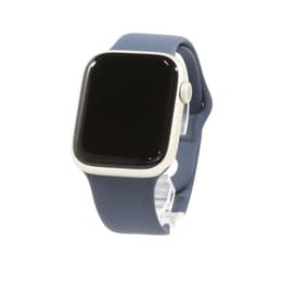 Apple Watch Series 9 (2023) GPS 45 mm - Aluminium Starlight - Sport band Blue