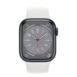 Apple Watch Series 8 (2022) GPS 41 mm - Aluminium Midnight - Sport band White