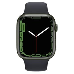 Apple Watch Series 7 (2021) GPS 45 mm - Aluminium Green - Sport band Black