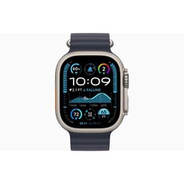 Apple Watch Ultra 2 (2023) GPS + Cellular 49 mm - Titanium Natural Titanium - Ocean band Blue