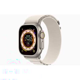 Apple Watch Ultra (2022) GPS + Cellular 49 mm - Titanium Natural Titanium - Alpine loop Starlight