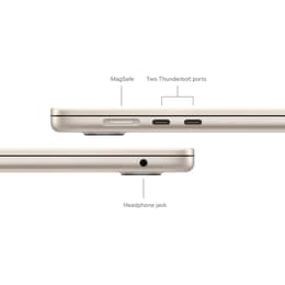 MacBook Air 15-inch (2024) - Apple M3 8-core and 10-core GPU - 24GB RAM - SSD 512GB - QWERTY - English