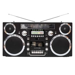 Gpo Brooklyn 1980s Style Boombox Bluetooth Speakers - Black