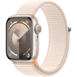 Apple Watch Series 9 (2023) GPS + Cellular 41 mm - Aluminium Starlight - Sport loop Starlight
