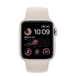 Apple Watch Series SE 2 (2022) GPS 44 mm - Aluminium Starlight - Sport band Starlight