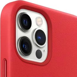 Apple Leather case iPhone 12 Pro Max - Magsafe - Leather Red