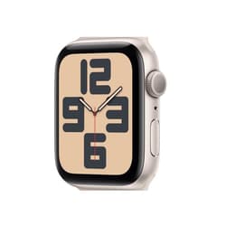 Apple Watch Series SE 2 (2022) GPS 44 mm - Aluminium Starlight - Sport band Yellow