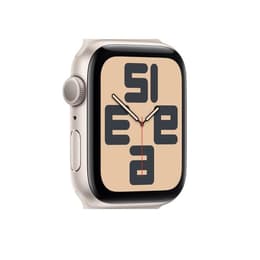 Apple Watch Series SE 2 (2022) GPS 44 mm - Aluminium Starlight - Sport band Yellow