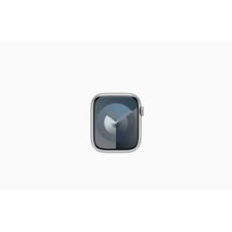 Apple Watch Series 9 (2023) GPS + Cellular 45 mm - Aluminium Silver - Sport loop Black