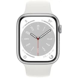 Apple Watch Series 9 (2023) GPS 45 mm - Aluminium Silver - Sport band White
