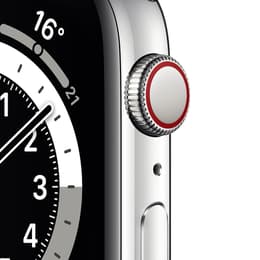 Apple Watch Series 6 (2020) GPS 44 mm - Aluminium Silver - Sport band Black