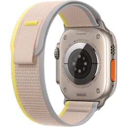 Apple Watch Ultra (2022) GPS + Cellular 49 mm - Titanium Natural Titanium - Trail loop Yellow