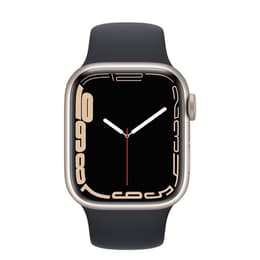 Apple Watch Series 7 (2021) GPS 41 mm - Aluminium Starlight - Sport band Black