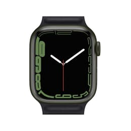Apple Watch Series 7 (2021) GPS + Cellular 45 mm - Aluminium Green - Sport band Black