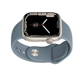 Apple Watch Series 7 (2021) GPS 41 mm - Aluminium Starlight - Sport band Blue