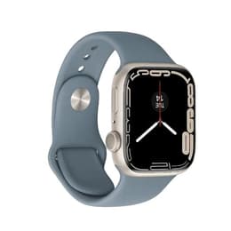 Apple Watch Series 7 (2021) GPS 41 mm - Aluminium Starlight - Sport band Blue