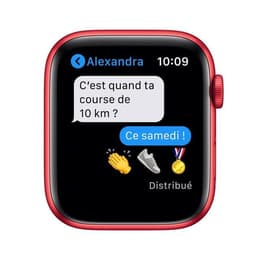 Apple Watch Series 7 (2021) GPS 45 mm - Aluminium Red - Sport band Black