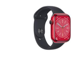 Apple Watch Series 8 (2022) GPS 45 mm - Aluminium Red - Sport band Black