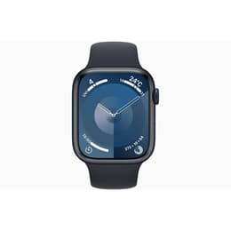 Apple Watch Series 9 (2023) GPS + Cellular 45 mm - Aluminium Midnight - Sport band Midnight