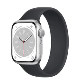 Apple Watch Series 8 (2022) GPS + Cellular 41 mm - Aluminium Silver - Solo loop Black