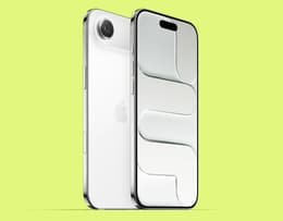 An image of the iPhone Air in Cloud White.​